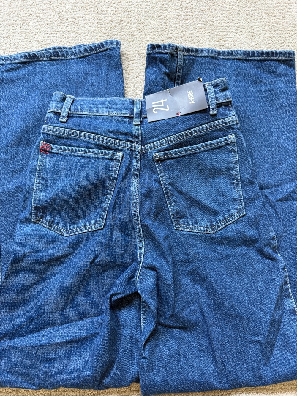 NWT!! BDG Women’s Dark Blue A-Wide Fit Jeans